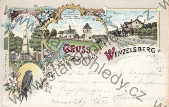  - Václavice / Wenzelsberg, barevná, litografie, DA