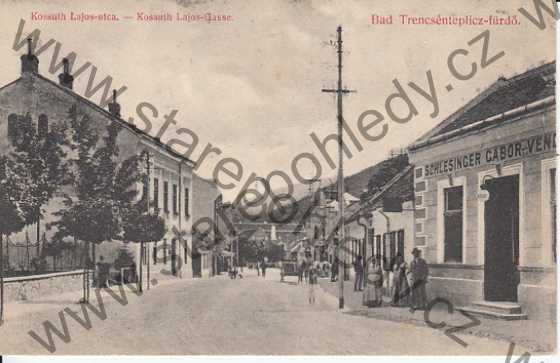  - Bad Trencsénteplicz, Lázně Trenčianské Teplice, Kossuth Lajos. ulice, OBCHOD