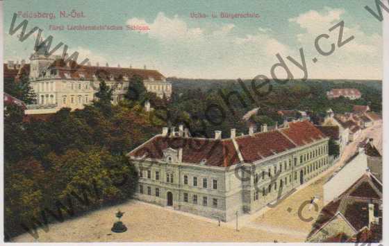 - Valtice / Feldsberg, N. - Öst., Fürst Liechtensten´sches Schloss, Volks - u. Bürgerschule