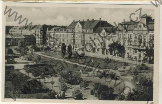 - Přerov (Prerau), náměstí s parčíkem