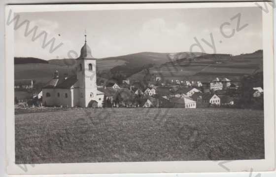  - Kyselka (Giesshübel), celkový pohled, kostel