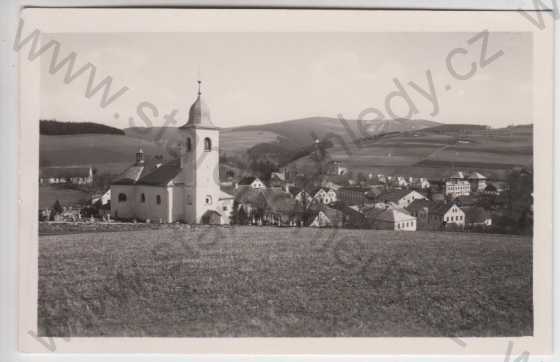  - Kyselka (Giesshübel), celkový pohled, kostel