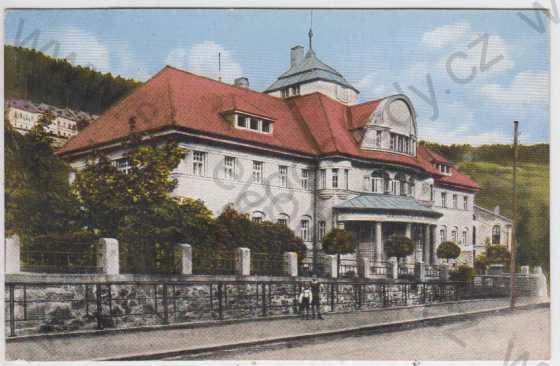  - Jáchymov (St. Joachimsthal), Staatl. Radiumhelanstalt, barevná