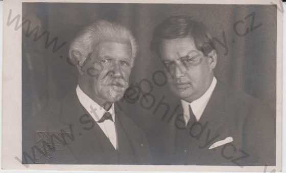  - Portrét mužů - Václav Talich (dirigent) a Vincent D'Indy (hudební skladatel), černobílá, Drtikol