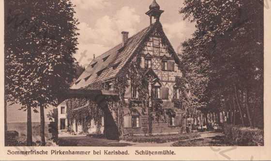  - Březová / Sommerfrische Pirkenhammer bei Karlsbad, černobílá