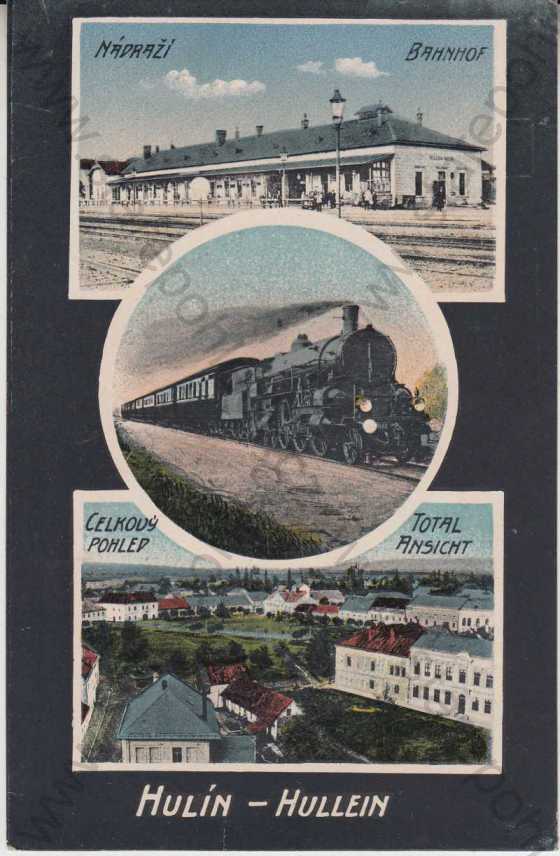  - Hulín - Nádraží, Celkový pohled / Hullein - Bahnhof, Totalansicht
