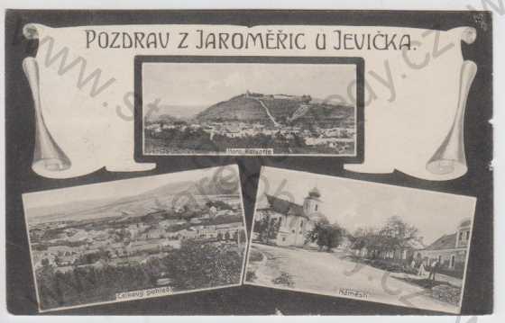  - Jaroměřice u Jevíčka, Hora Kalvarie, celkový pohled, náměstí