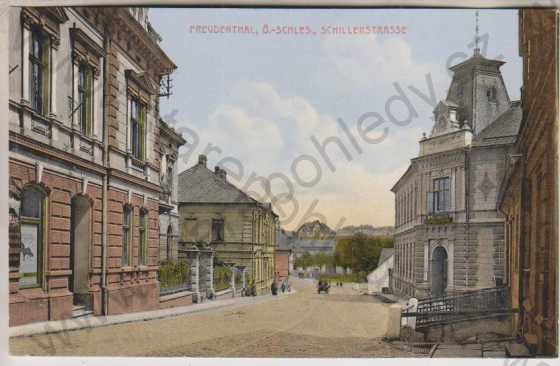  - Bruntál, Revoluční ulice (Freudenthal, Ö. - Schles., Schillerstrasse), barevná