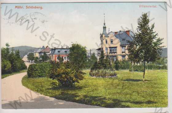  - Šumperk, vilová čtvrť (Mähr. Schönberg, Villenviertel), barevná