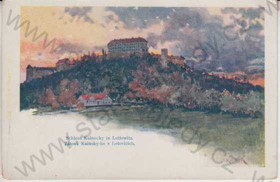  - Zámek Kalnokyho v Letovicích / Schloss Kalnocky in Lettowitz, DA