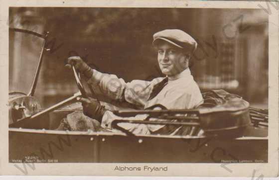  - Alphons Fryland, portrét v autě