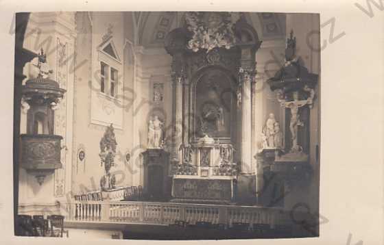  - Brno dle razítka kostel interiér oltář