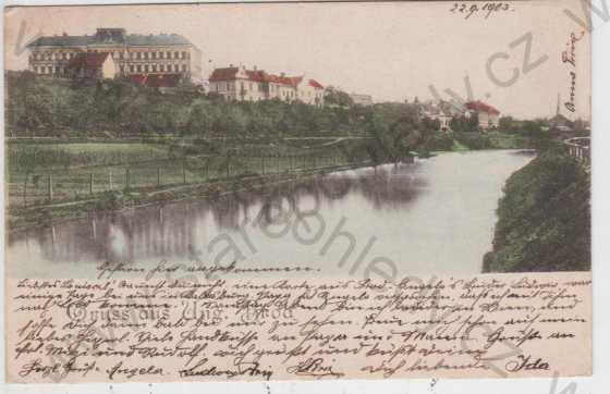  - Uherský Brod, partie na řece, DA