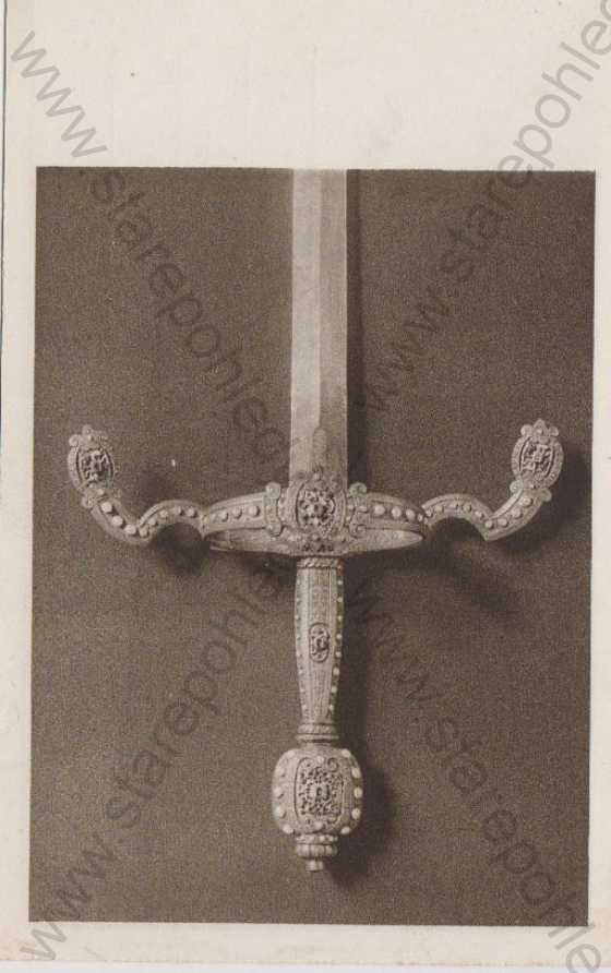  - Zdobený meč patřící do rakouské korunovační insignie