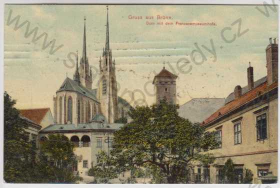  - Brno (Brünn), katedrála Petra a Pavla (Dom mit dem Franzensmuseumhofe), barevná