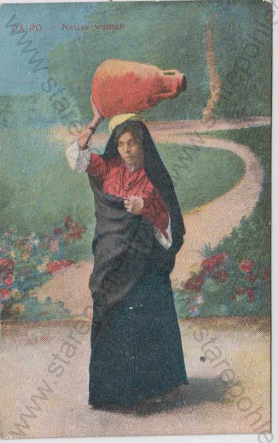  - Etnografie, Káhira (Cairo), Native woman