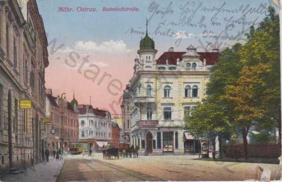  - Ostrava / Ostrau, Bahnhofstraße, barevná