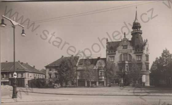  - Nový Bydžov, náměstí s muzeem, Orbis(návrh pohlednice)