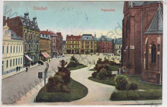  - Ostrava, Přívoz, náměstí, Eugenplatz, kolorovaná