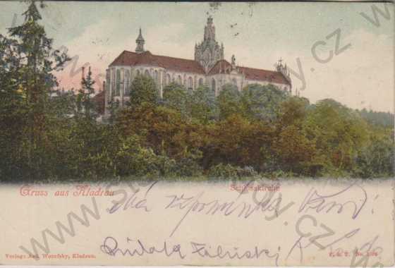  - Kladruby (Kladrau), klášter a zámek, kolorovaná, DA