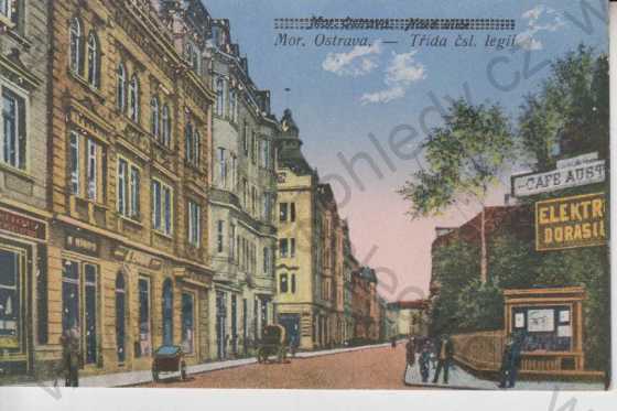  - Moravská Ostrava (Mähr. Ostrau), Třída čsl legií, kolorovaná