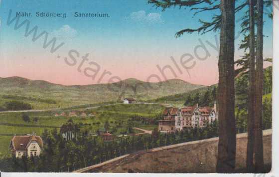  - Šumperk (Mähr Schönberg), sanatorium, kolorovaná