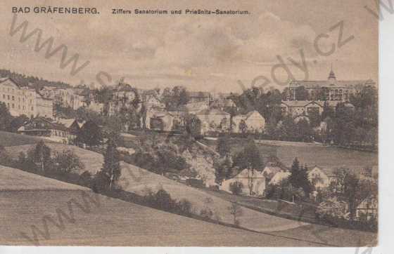  - Jeseník (Bad Gräfenberg), celkový pohled na lázně, sanatorium