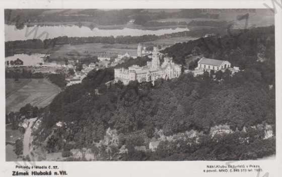  - Hluboká nad Vltavou (Frauenberg)- pohledy z letadla- zámek, celkový pohled