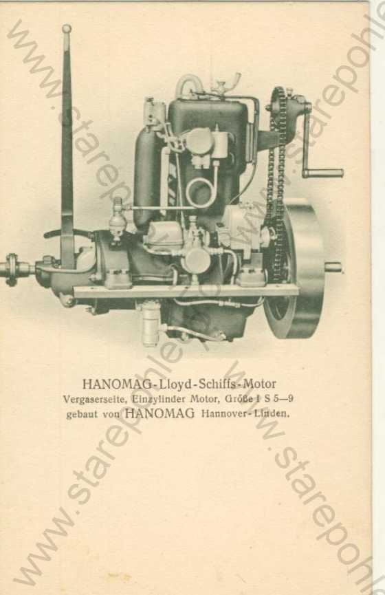  - Lloyd- Schiffs- Motor (lodě- motor)- Hanomag