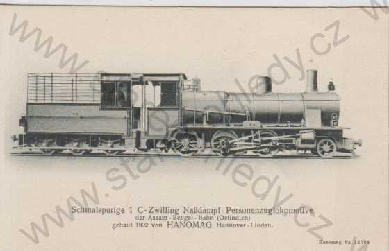  - Lokomotiva, HANOMAG, osobní vlak