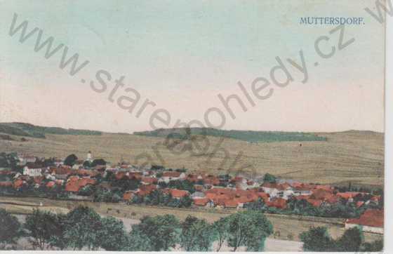  - Mutěnín (Muttersdorf)- celkový pohled, kolorovaná