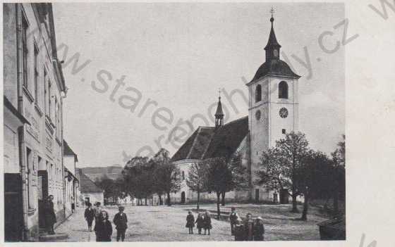  - Nový Rychnov (Neu-Reichenau)- náměstí, kostel