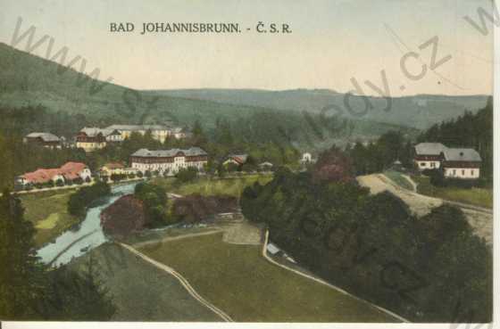  - Jánské Koupele (Bad Johannisbrunn)- celkový pohled, kolorovaná