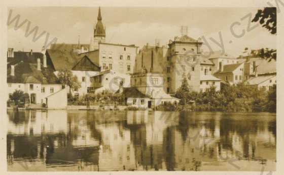  - Jindřichův Hradec (Neuhaus)- partie- kostel v pozadí