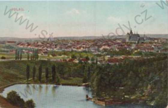  - Jihlava (Iglau), celkový pohled na město, kolorovaná
