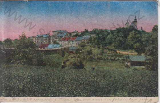  - Jihlava (Iglau)- část města, most, kolorovaná