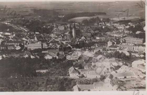  - Jindřichův Hradec, celkový pohled na město z letadla