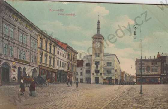  - Kroměříž, Velké náměstí, kolorovaná