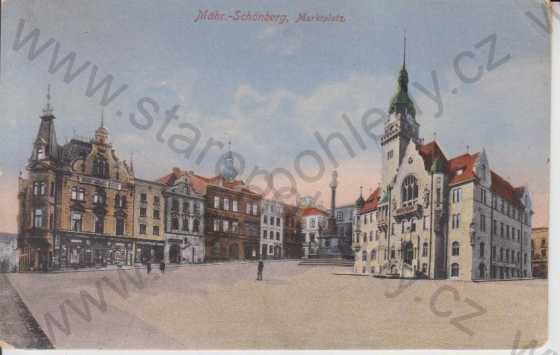  - Šumperk (Mährisch Schönberg)- náměstí, kolorovaná