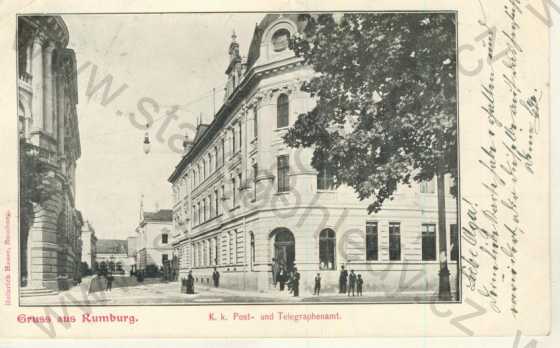  - Rumburk (Rumburg)- pošta, telegrafní úřad, DA