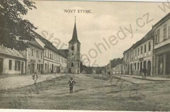  - Nový Etynk (dnes Nová Včelnice)- náměstí- kostel