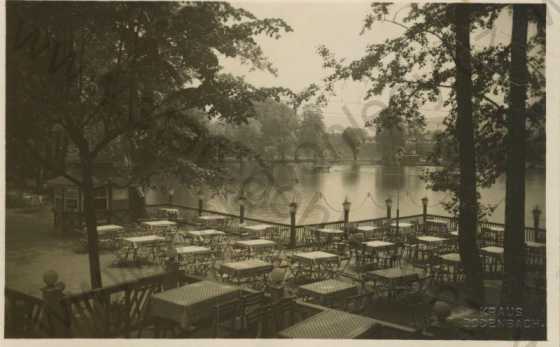  - Děčín (Tetschen)- zámecký park- venkovní restaurace (Kraus Bodenbach- slepotisk)