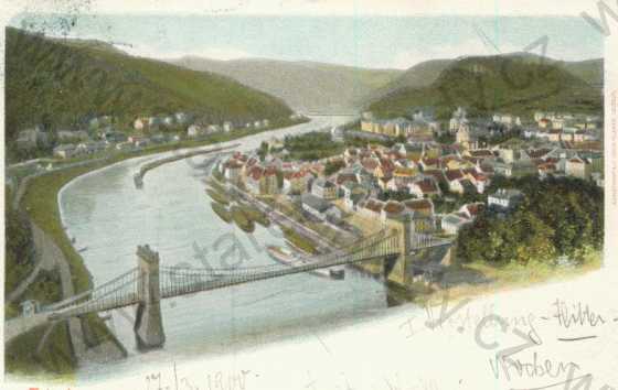  - Děčín (Tetschen an der Elbe)- Labe, most a okolí, DA, kolorovaná