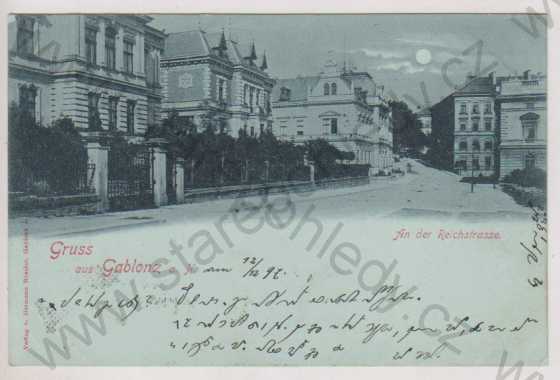  - Jablonec nad Nisou (Gablonz a. N.), Říšská ulice (Reichstrasse), DA