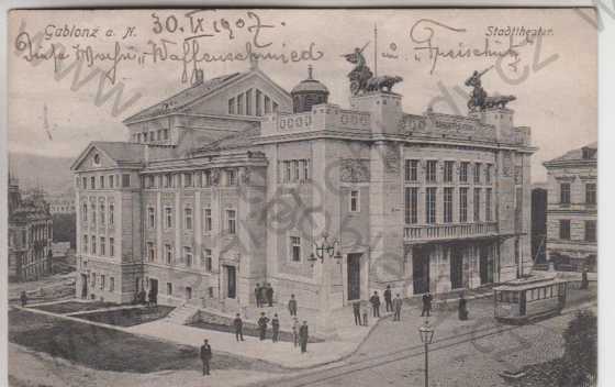  - Jablonec nad Nisou, divadlo (Gablonz a. N., Stadttheater)