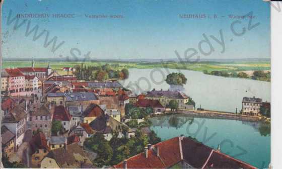  - Jindřichův Hradec, Vajgarské jezero, část města, kolorovaná