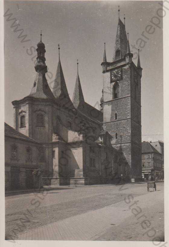  - Litoměřice, kostel, Orbis (návrh pohlednice)