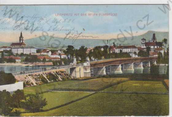  - Litoměřice (Leitmeritz), most, kolorovaná