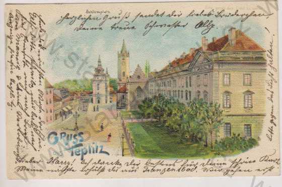  - Teplice (Teplitz), zámek náměstí, DA, barevná