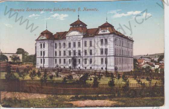  - Česká Kamenice (Böhmisch Kamnitz)- škola, kolorovaná
